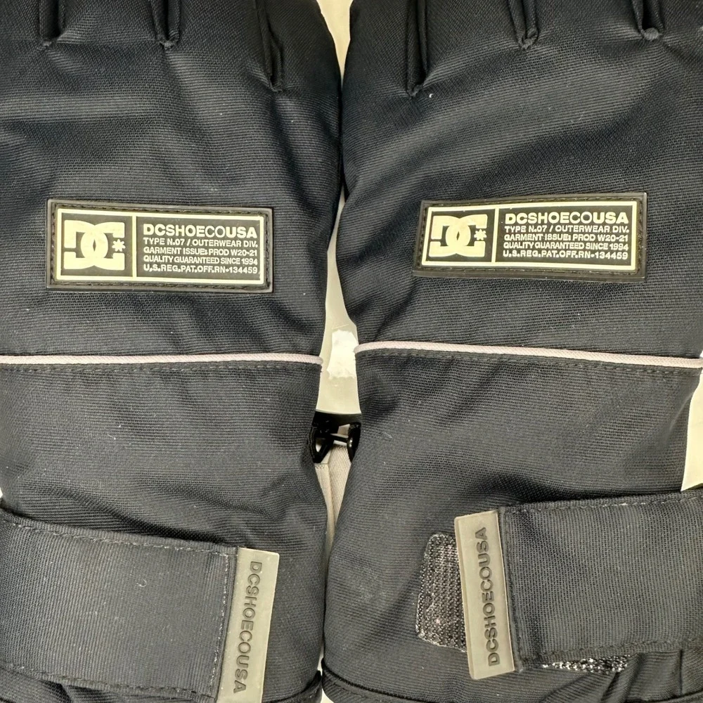 DC Snow‎ Gloves Kids Large Charcoal Winter Ski Gloves Waterproof